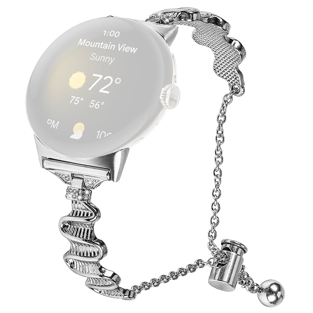 Watch Band for Google Pixel Watch 2 Pixel Watch 20mm Replacement Watch Bracelet Rhinestone Decor Stainless Steel Strap Watch Band for Google Pixel Watch 2 Pixel Watch 20mm Replacement Watch Bracelet Rhinestone Decor Stainless Steel Strap